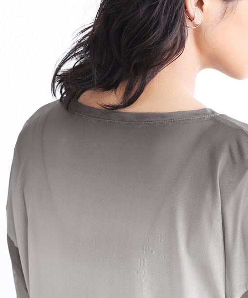 n'OrLABEL(ノアールレーベル)の「グラデーションプリントメッシュカットソー(Tシャツ/カットソー・レディース・グレー/ライトブルー・2/1)」の17枚目の写真