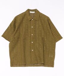 【mens】ジオメトリックレースシャツ