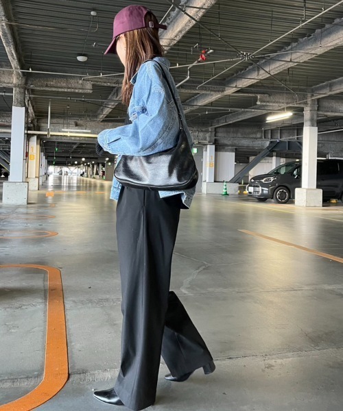 Ada.(エイダ)の「デニム ビッグシルエット Gジャン(デニムジャケット・レディース・ブルー/ブラック・M/L)」の15枚目の写真