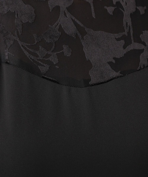 A part by（アパートバイ）の「【セレモニー】レースドッキングフレアワンピース（ドレス・レディース・ブラック/ネイビー・FREE/SMALL）」の14枚目の写真