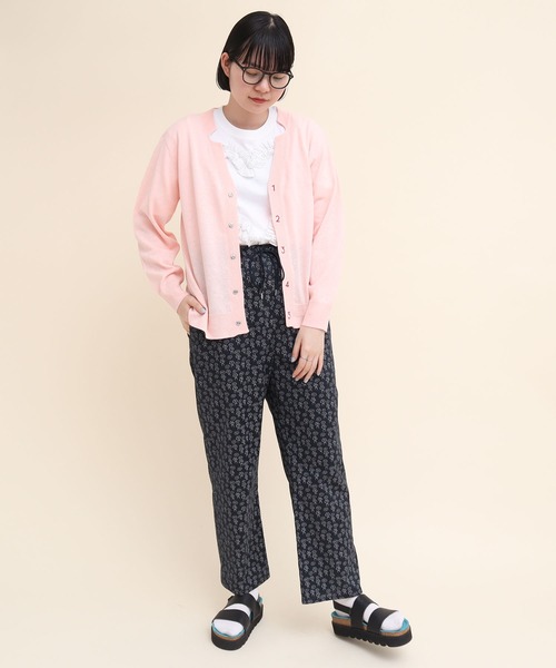 【セール】C/Li 数字刺繍 Vカーディガン（カーディガン/ボレロ）｜I am I in fact...（アイアムアイインファクト）