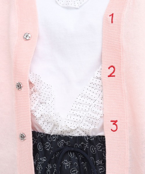 【セール】C/Li 数字刺繍 Vカーディガン（カーディガン/ボレロ）｜I am I in fact...（アイアムアイインファクト）