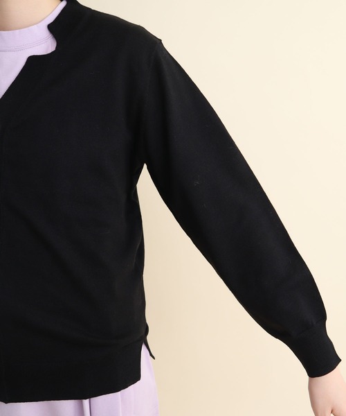 【セール】C/Li 数字刺繍 Vカーディガン（カーディガン/ボレロ）｜I am I in fact...（アイアムアイインファクト）