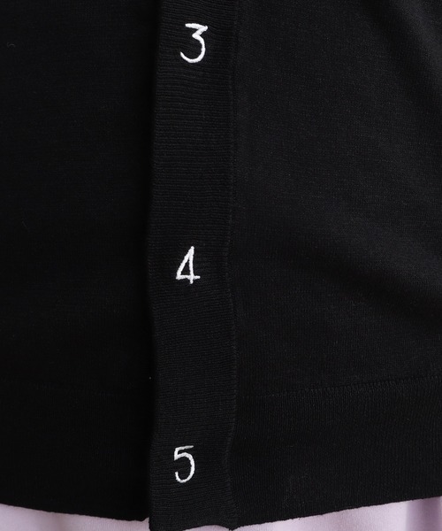 【セール】C/Li 数字刺繍 Vカーディガン（カーディガン/ボレロ）｜I am I in fact...（アイアムアイインファクト）