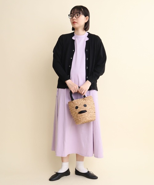 【セール】C/Li 数字刺繍 Vカーディガン（カーディガン/ボレロ）｜I am I in fact...（アイアムアイインファクト）