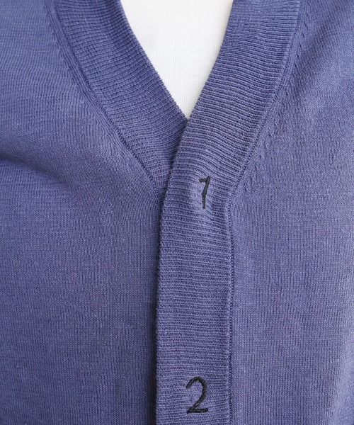 【セール】C/Li 数字刺繍 Vカーディガン（カーディガン/ボレロ）｜I am I in fact...（アイアムアイインファクト）