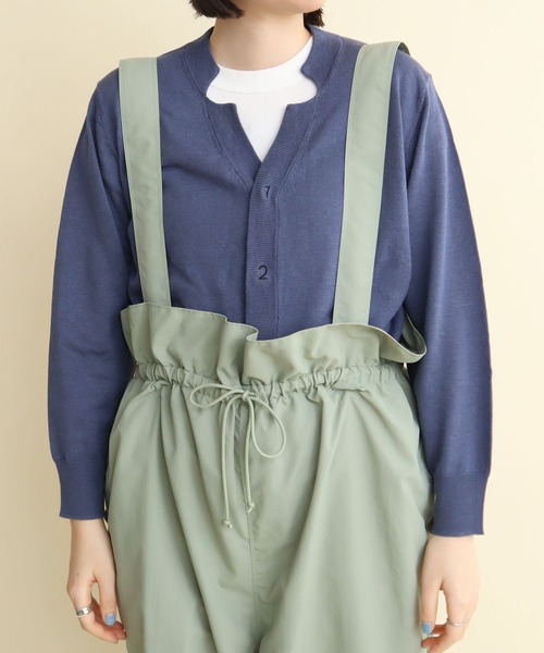 【セール】C/Li 数字刺繍 Vカーディガン（カーディガン/ボレロ）｜I am I in fact...（アイアムアイインファクト）