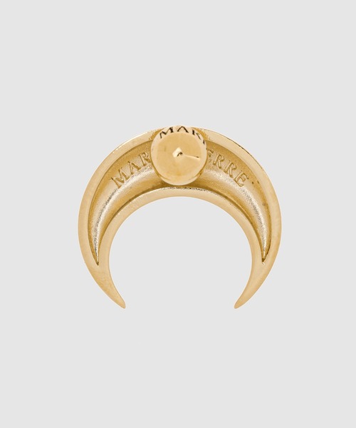 MARINE SERRE(マリーン・セル)の「REGENERATED SINGLE TIN MOON STUD EARRING(ピアス(両耳用)・レディース・シルバー/ゴールド・ONE SIZE)」の3枚目の写真