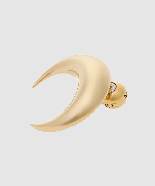 MARINE SERRE(マリーン・セル)の「REGENERATED SINGLE TIN MOON STUD EARRING(ピアス(両耳用)・レディース・シルバー/ゴールド・ONE SIZE)」の4枚目の写真