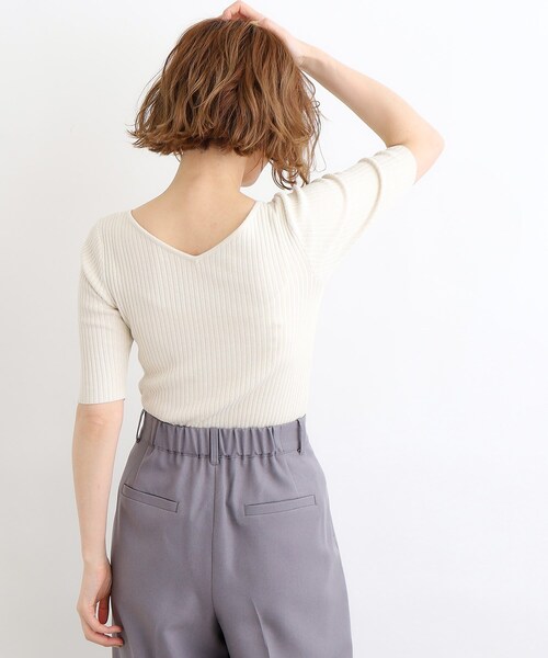 grove（グローブ）の「◆【前後2WAY】ラメプルオーバーニット（ニット/セーター・レディース・オフホワイト/ブラック/ダークブラウン・02/03/01）」の16枚目の写真