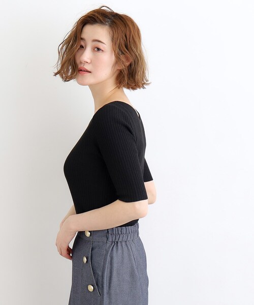 grove（グローブ）の「◆【前後2WAY】ラメプルオーバーニット（ニット/セーター・レディース・オフホワイト/ブラック/ダークブラウン・02/03/01）」の18枚目の写真