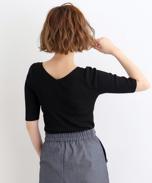 grove（グローブ）の「◆【前後2WAY】ラメプルオーバーニット（ニット/セーター・レディース・オフホワイト/ブラック/ダークブラウン・02/03/01）」の19枚目の写真