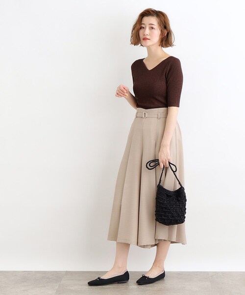 grove（グローブ）の「◆【前後2WAY】ラメプルオーバーニット（ニット/セーター・レディース・オフホワイト/ブラック/ダークブラウン・02/03/01）」の6枚目の写真