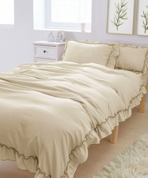 iellio（イエリオ）の「フリル パイピング 掛け布団カバー 寝具  /  シングル（寝具）」