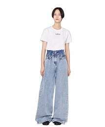 rokh（ロク）の「Rokh / ロク：FLAP DETAILED DENIM TROUSERS