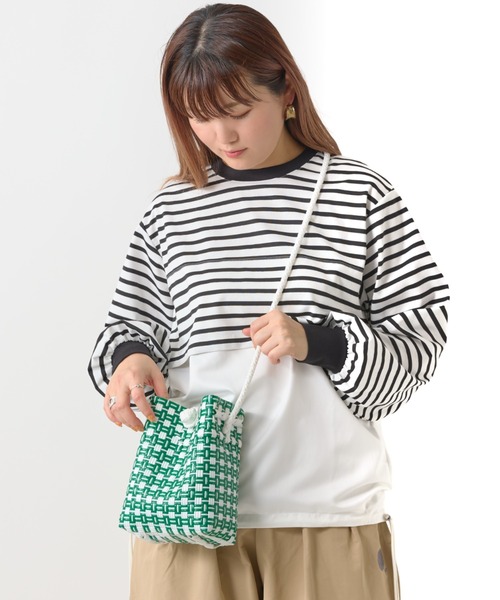 salle de bal(サルデバル)の「Earthical / アーシカル PASAR BAG パサールバッグ メルカドバッグ ショルダーバッグ TCI(ショルダーバッグ・レディース・レッド系/ライトグレー/その他1/グリーン系その他/ブラック系その他・FREE)」の4枚目の写真