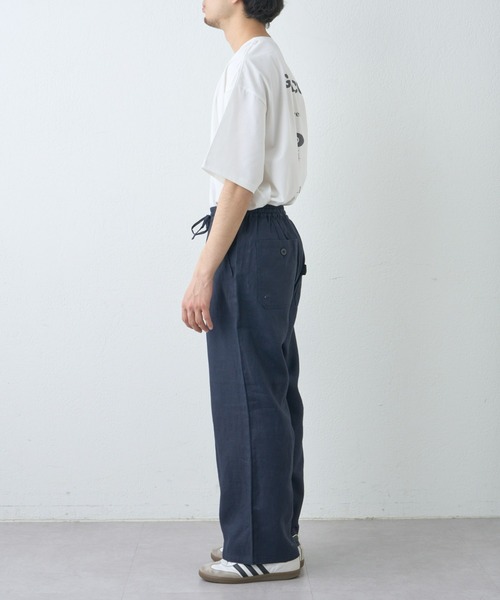 GEVACO（ゲバコ）の「【UNISEX】【GEVACO / ゲバコ】コットンリネンイージーワイドパンツ（その他パンツ・メンズ・ネイビー/アイボリー/グリーン/イエロー・SMALL/MEDIUM/X-SMALL）」の14枚目の写真