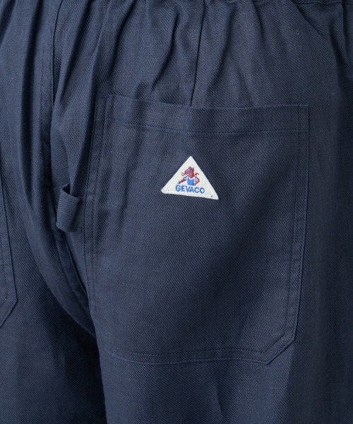 45R インディゴコットンリネンハケ目ワイドPANTS 0 ネイビー 45R インディゴコットンリネンハケ目ワイドPANTS 0 ネイビー