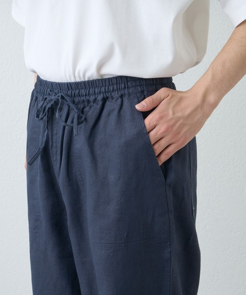 GEVACO（ゲバコ）の「【UNISEX】【GEVACO / ゲバコ】コットンリネンイージーワイドパンツ（その他パンツ・メンズ・ネイビー/アイボリー/グリーン/イエロー・SMALL/MEDIUM/X-SMALL）」の8枚目の写真