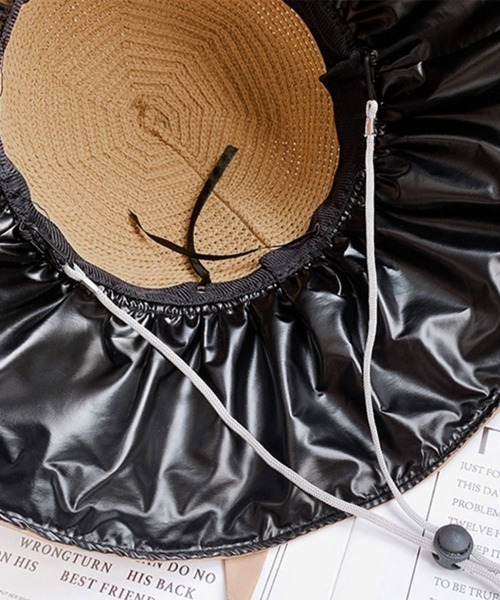 Miniministore（ミニミニストア）の「サンバイザー バケットハットバックリボン（ハット・レディース・ライトブラウン/ピンク/イエロー/ブラック/アイボリー・FREE）」の14枚目の写真