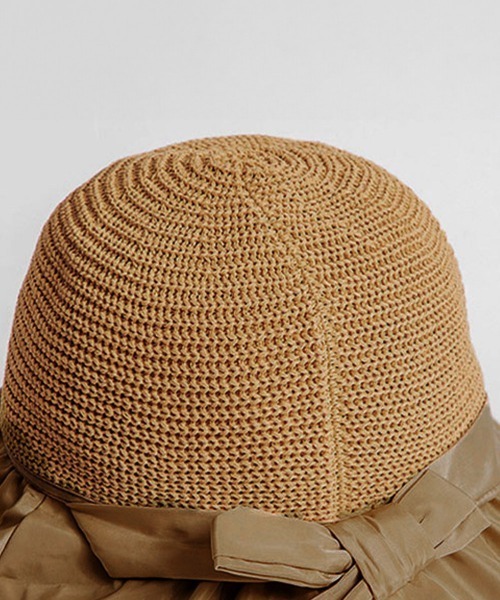 Miniministore（ミニミニストア）の「サンバイザー バケットハットバックリボン（ハット・レディース・ライトブラウン/ピンク/イエロー/ブラック/アイボリー・FREE）」の19枚目の写真