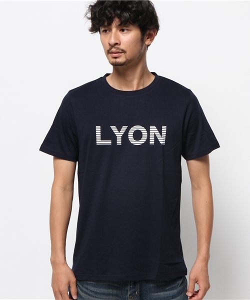 ikka（イッカ）の「GIZAフレンチロゴクルーネックT（Tシャツ/カットソー・メンズ・ネイビー/オフホワイト/オリーブ/マスタード・LARGE/MEDIUM/X-LARGE/SMALL）」の5枚目の写真