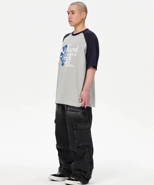 mahagrid/マハグリッド』 ROCKSTAR RAGLAN TEE/ロックスター T