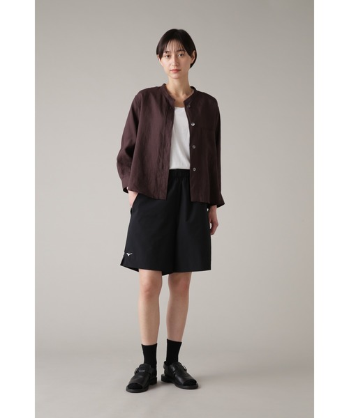 MARGARET HOWELL(マーガレットハウエル)の「LINEN VOILE(シャツ/ブラウス・レディース・ダークブラウン/ホワイト/オリーブ・3/2/1)」の8枚目の写真