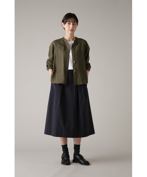 MARGARET HOWELL(マーガレットハウエル)の「LINEN VOILE(シャツ/ブラウス・レディース・ダークブラウン/ホワイト/オリーブ・3/2/1)」の11枚目の写真