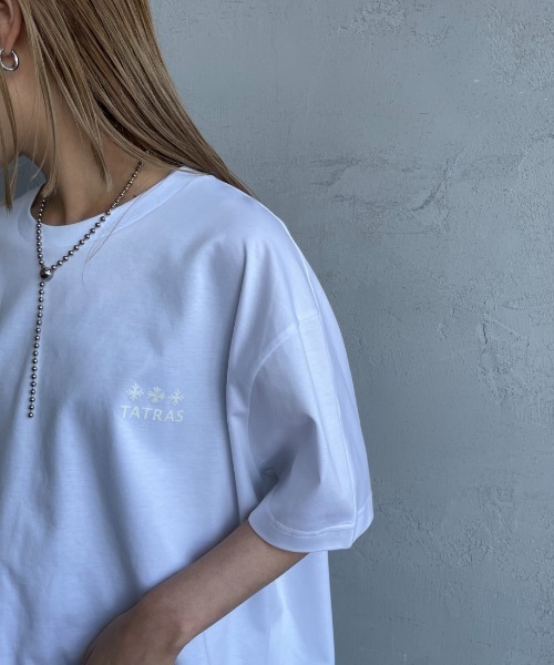 TATRAS タトラス EION バックプリント コットン 半袖Tシャツ 楽天市場】TATRAS タトラス 半袖 Tシャツ EION エイオン