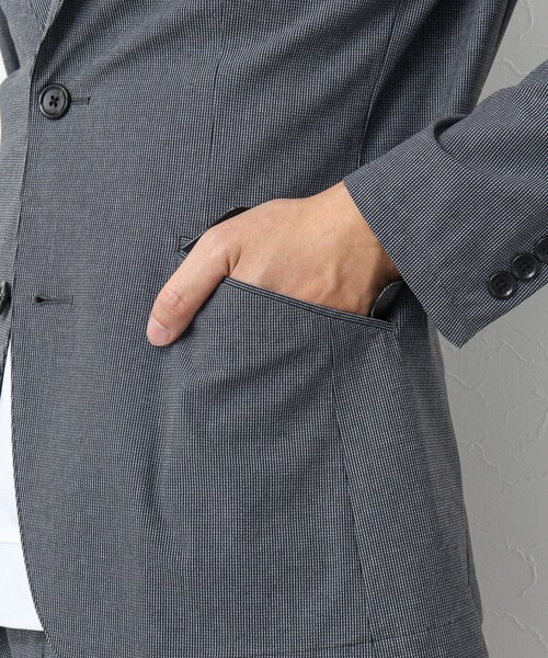 NOLLEY’S（ノーリーズ）の「《セットアップ対応/ビジカジ対応》接触冷感 360度ストレッチ ジャケット（テーラードジャケット・メンズ・チャコールグレー/ベージュ/インディゴブルー・XL/L/M/S）」の8枚目の写真
