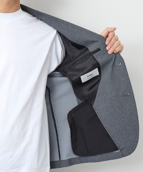 NOLLEY’S（ノーリーズ）の「《セットアップ対応/ビジカジ対応》接触冷感 360度ストレッチ ジャケット（テーラードジャケット・メンズ・チャコールグレー/ベージュ/インディゴブルー・XL/L/M/S）」の6枚目の写真