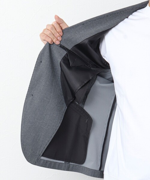 NOLLEY’S（ノーリーズ）の「《セットアップ対応/ビジカジ対応》接触冷感 360度ストレッチ ジャケット（テーラードジャケット・メンズ・チャコールグレー/ベージュ/インディゴブルー・XL/L/M/S）」の5枚目の写真