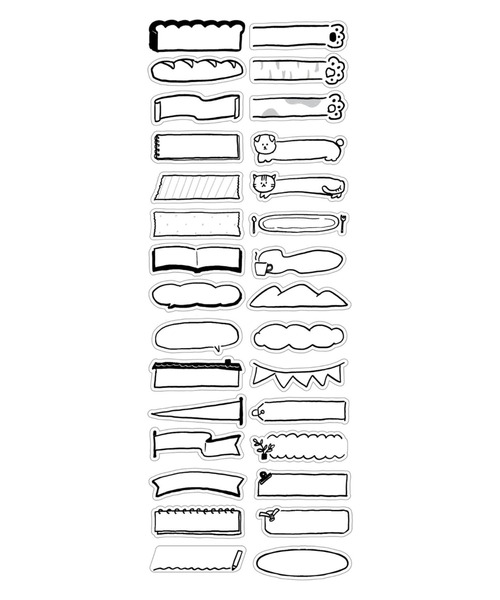 MARK'S（マークス）の「「マステ」手帳デコ マークス 水性ペンで書けるマスキングテープ・フレークタイプ・タイトル用（ステッカー/テープ・レディース・B/A/C/D・FREE）」の6枚目の写真