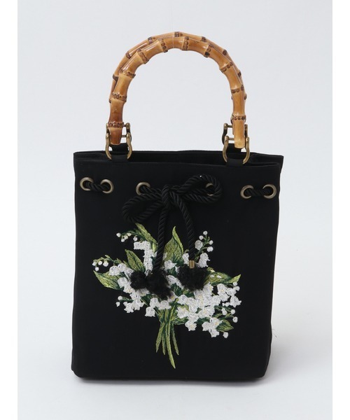 PINK HOUSE（ピンクハウス）の「すずらんブーケ刺繍バッグ
