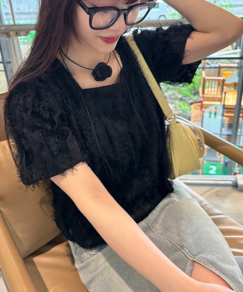 Birthday room（バースデイルーム）の「バラモチーフチョーカー（ネックレス・レディース・ブラック・FREE）」の10枚目の写真