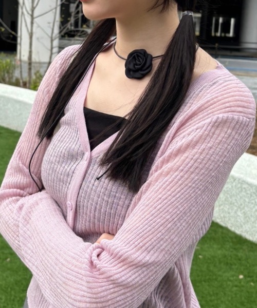 Birthday room（バースデイルーム）の「バラモチーフチョーカー（ネックレス・レディース・ブラック・FREE）」の11枚目の写真