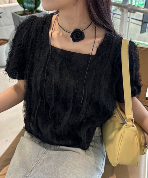 Birthday room（バースデイルーム）の「バラモチーフチョーカー（ネックレス・レディース・ブラック・FREE）」の2枚目の写真