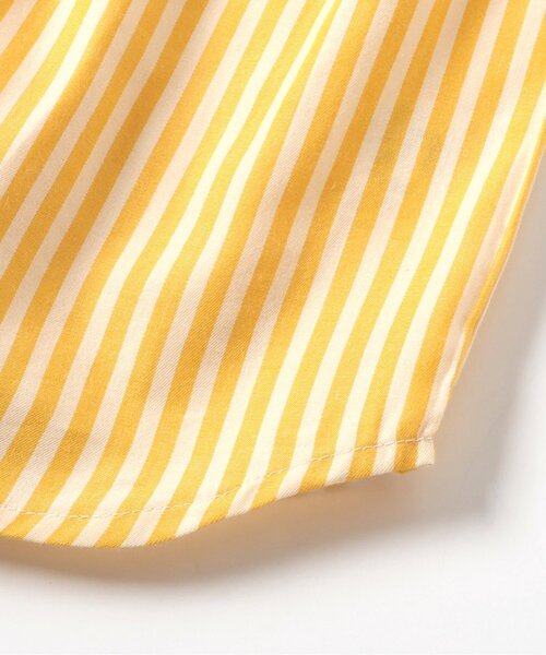 p.premier（ピードットプルミエ）の「たくさんギャザーのストライプシャツワンピース（ワンピース・キッズ・ブルー/イエロー/ブラウン/ピンク・80/90/100/110/120/130/140）」の16枚目の写真