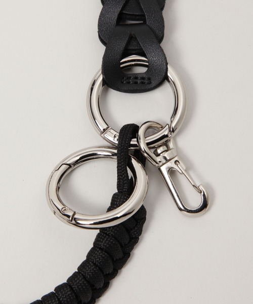 RAGEBLUE（レイジブルー）の「マルチWAY/パラコードコンビショルダーストラップ/スマホショルダー（キーホルダー・メンズ・ブラック/オレンジ系その他/グリーン系その他・FREE）」の5枚目の写真