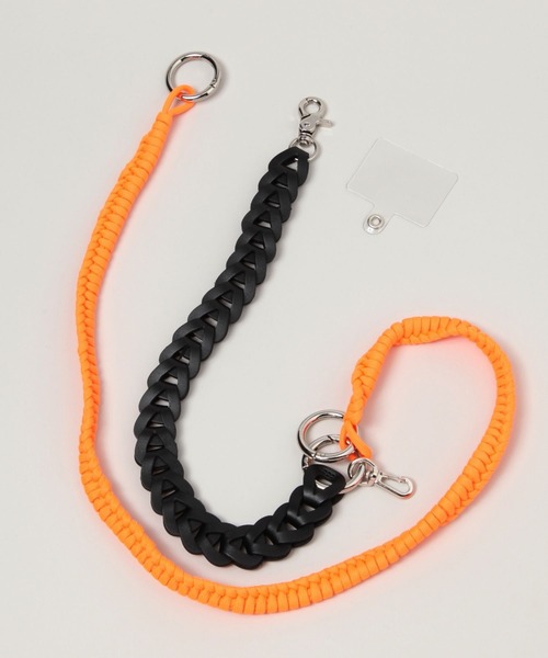 RAGEBLUE（レイジブルー）の「マルチWAY/パラコードコンビショルダーストラップ/スマホショルダー（キーホルダー・メンズ・ブラック/オレンジ系その他/グリーン系その他・FREE）」の18枚目の写真