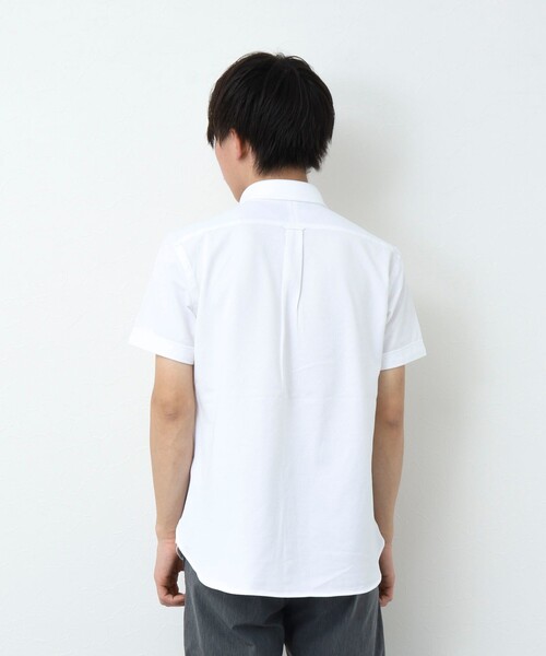 NOLLEY’S(ノーリーズ)の「《ビジカジ対応》パラシュートボタン 半袖シャツ(シャツ/ブラウス・メンズ・ネイビー/ブルー系その他/ホワイト/インディゴブルー・S/XL/L/M)」の9枚目の写真