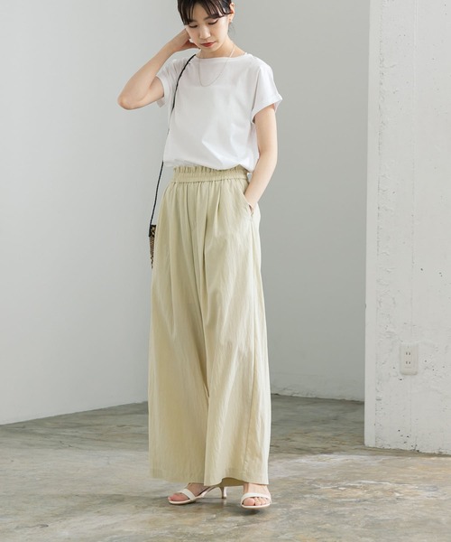 URBAN RESEARCH(アーバンリサーチ)の「スーピマコットンTシャツ(Tシャツ/カットソー・レディース・グレー系その他/ブラック/カーキ/ホワイト・FREE)」の10枚目の写真