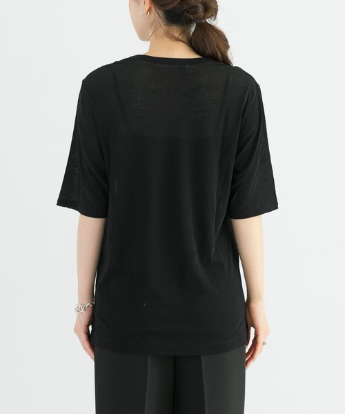 URBAN RESEARCH（アーバンリサーチ）の「『MADE IN JAPAN』ドライツイストシアーTシャツ（Tシャツ/カットソー・レディース・グレー系その他/ホワイト/ブラック・FREE）」の10枚目の写真