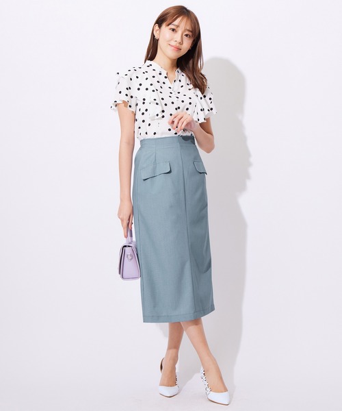 alotta(アロッタ)の「麻調セミタイトスカート(スカート・レディース・ベージュ/グレー/ライトブルー・X-LARGE/LARGE/MEDIUM)」の8枚目の写真