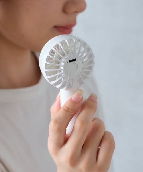 BIRTHDAY BAR(バースデイバー)の「pocket handy fan mini 扇風機(生活家電・レディース・ネイビー/ホワイト・フリー)」の1枚目の写真