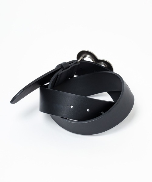 LOWRYS FARM（ローリーズファーム）の「ＢＩＧハートバックルベルト 113147（ベルト・レディース・ブラック・FREE）」の4枚目の写真