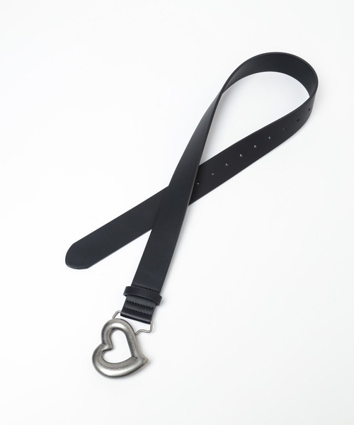 LOWRYS FARM（ローリーズファーム）の「ＢＩＧハートバックルベルト 113147（ベルト・レディース・ブラック・FREE）」の6枚目の写真