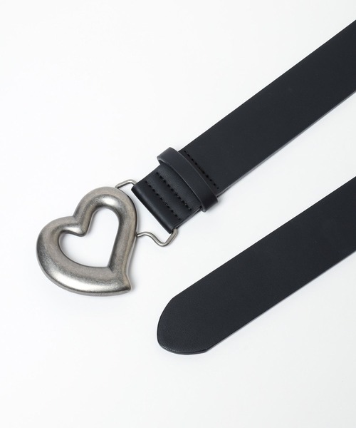 LOWRYS FARM（ローリーズファーム）の「ＢＩＧハートバックルベルト 113147（ベルト・レディース・ブラック・FREE）」の7枚目の写真