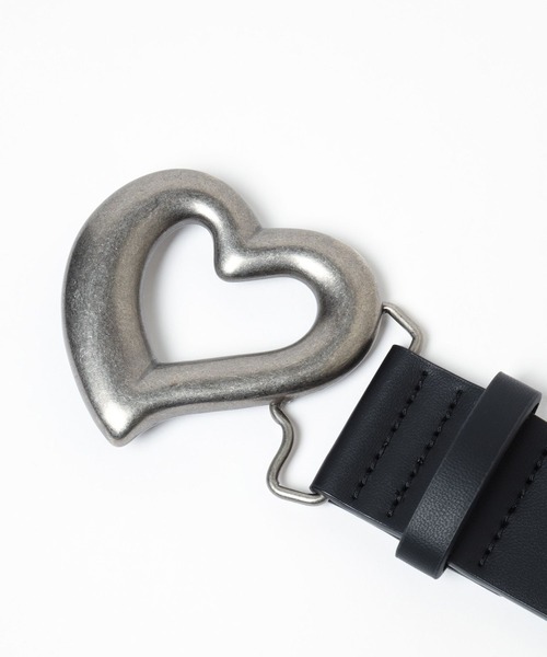 LOWRYS FARM（ローリーズファーム）の「ＢＩＧハートバックルベルト 113147（ベルト・レディース・ブラック・FREE）」の8枚目の写真